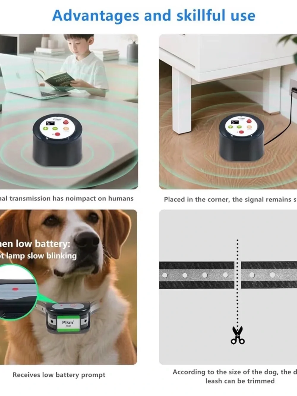 NWT - Plkm Pet Intelligent Wireless Dog Fence - Black